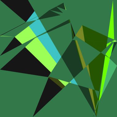 Geometrik soyutlama üretken sanat arkaplan çizimi