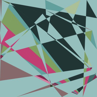 Geometrik soyutlama üretken sanat arkaplan çizimi