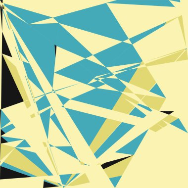 Geometrik soyutlama üretken sanat arkaplan çizimi