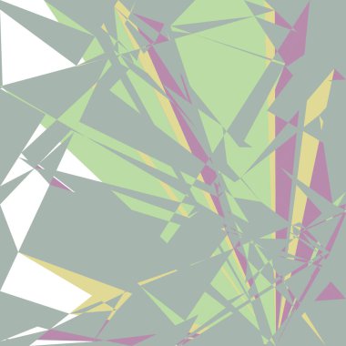 Geometrik soyutlama üretken sanat arkaplan çizimi