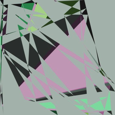 Geometrik soyutlama üretken sanat arkaplan çizimi