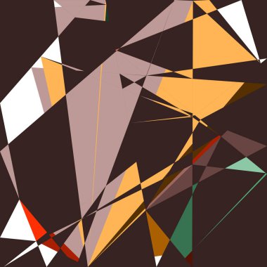 Geometrik soyutlama üretken sanat arkaplan çizimi