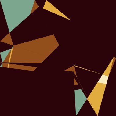 Geometrik soyutlama üretken sanat arkaplan çizimi