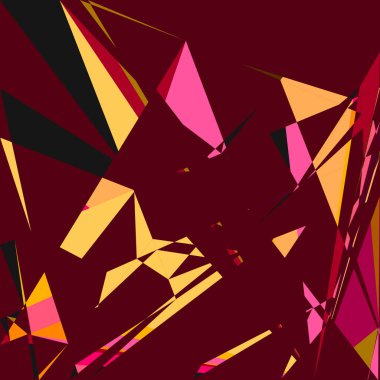 Geometrik soyutlama üretken sanat arkaplan çizimi