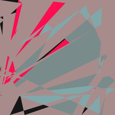 Geometrik soyutlama üretken sanat arkaplan çizimi