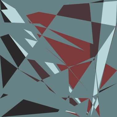 Geometrik soyutlama üretken sanat arkaplan çizimi