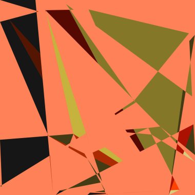 Geometrik soyutlama üretken sanat arkaplan çizimi