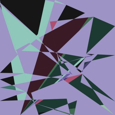 Geometrik soyutlama üretken sanat arkaplan çizimi