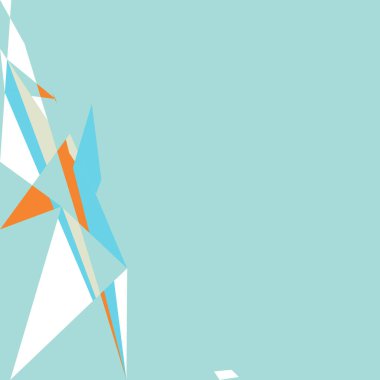 Geometrik soyutlama üretken sanat arkaplan çizimi