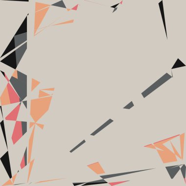 Geometrik soyutlama üretken sanat arkaplan çizimi