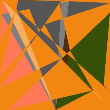 Geometrik soyutlama üretken sanat arkaplan çizimi