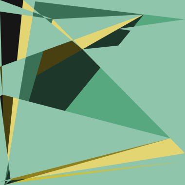 Geometrik soyutlama üretken sanat arkaplan çizimi