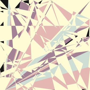 Geometrik soyutlama üretken sanat arkaplan çizimi