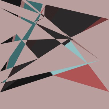 Geometrik soyutlama üretken sanat arkaplan çizimi