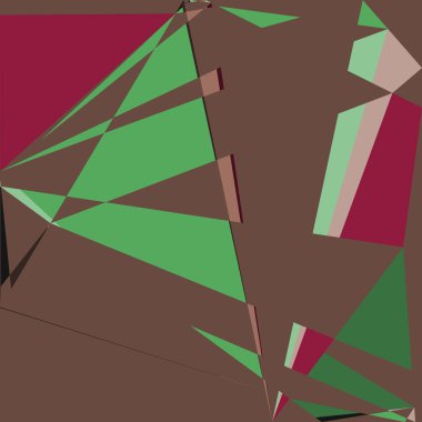 Geometrik soyutlama üretken sanat arkaplan çizimi