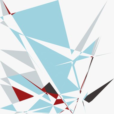 Geometrik soyutlama üretken sanat arkaplan çizimi