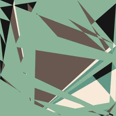 Geometrik soyutlama üretken sanat arkaplan çizimi