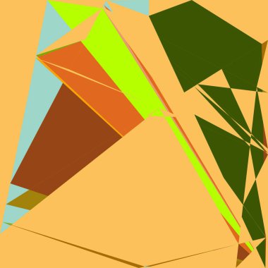 Geometrik soyutlama üretken sanat arkaplan çizimi