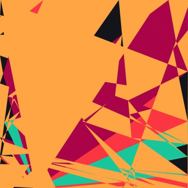 Geometrik soyutlama üretken sanat arkaplan çizimi