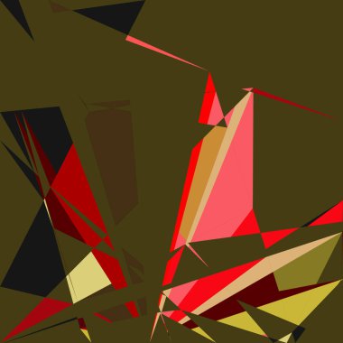 Geometrik soyutlama üretken sanat arkaplan çizimi