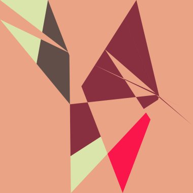 Geometrik soyutlama üretken sanat arkaplan çizimi