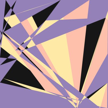 Geometrik soyutlama üretken sanat arkaplan çizimi