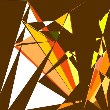 Geometrik soyutlama üretken sanat arkaplan çizimi