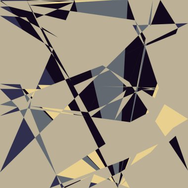 Geometrik soyutlama üretken sanat arkaplan çizimi