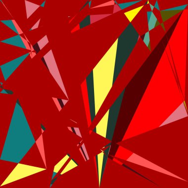 Geometrik soyutlama üretken sanat arkaplan çizimi