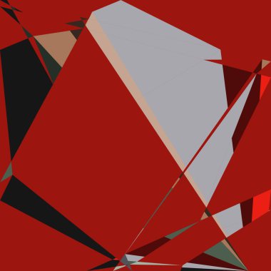 Geometrik soyutlama üretken sanat arkaplan çizimi