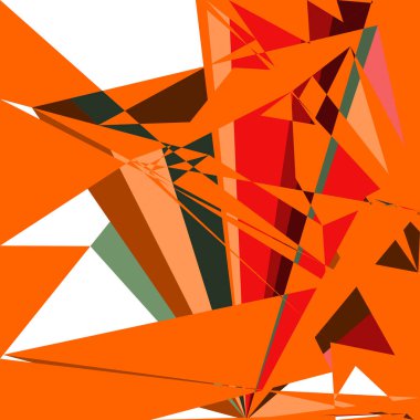 Geometrik soyutlama üretken sanat arkaplan çizimi