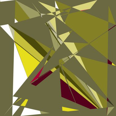 Geometrik soyutlama üretken sanat arkaplan çizimi