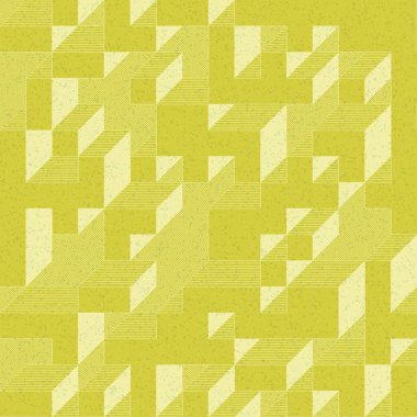 Edward Zajec 'in 1971' deki Il Cubo 'sunun uygulanması. Esasen 8 taştan oluşan bir Truchet fayans seti ve yerleştirme sanatı illüstrasyonu için kurallar