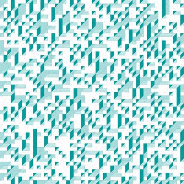 Edward Zajec 'in 1971' deki Il Cubo 'sunun uygulanması. Esasen 8 taştan oluşan bir Truchet fayans seti ve yerleştirme sanatı illüstrasyonu için kurallar