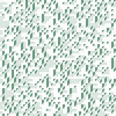 Edward Zajec 'in 1971' deki Il Cubo 'sunun uygulanması. Esasen 8 taştan oluşan bir Truchet fayans seti ve yerleştirme sanatı illüstrasyonu için kurallar