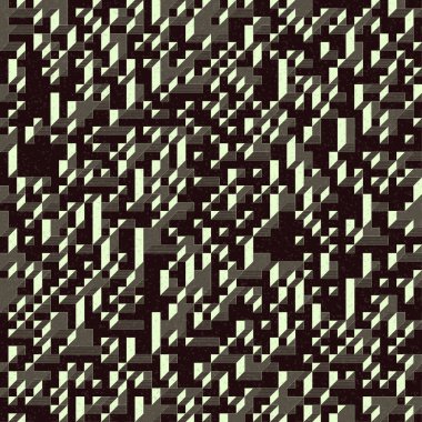 Edward Zajec 'in 1971' deki Il Cubo 'sunun uygulanması. Esasen 8 taştan oluşan bir Truchet fayans seti ve yerleştirme sanatı illüstrasyonu için kurallar