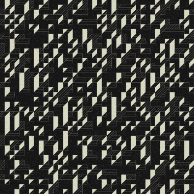 Edward Zajec 'in 1971' deki Il Cubo 'sunun uygulanması. Esasen 8 taştan oluşan bir Truchet fayans seti ve yerleştirme sanatı illüstrasyonu için kurallar