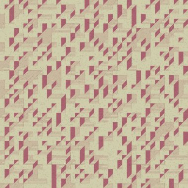 Edward Zajec 'in 1971' deki Il Cubo 'sunun uygulanması. Esasen 8 taştan oluşan bir Truchet fayans seti ve yerleştirme sanatı illüstrasyonu için kurallar