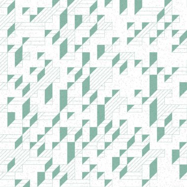 Edward Zajec 'in 1971' deki Il Cubo 'sunun uygulanması. Esasen 8 taştan oluşan bir Truchet fayans seti ve yerleştirme sanatı illüstrasyonu için kurallar