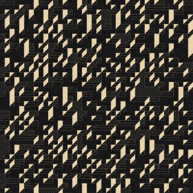 Edward Zajec 'in 1971' deki Il Cubo 'sunun uygulanması. Esasen 8 taştan oluşan bir Truchet fayans seti ve yerleştirme sanatı illüstrasyonu için kurallar