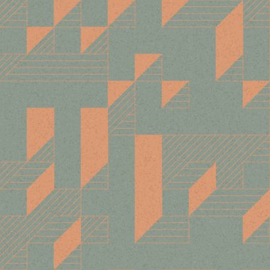 Edward Zajec 'in 1971' deki Il Cubo 'sunun uygulanması. Esasen 8 taştan oluşan bir Truchet fayans seti ve yerleştirme sanatı illüstrasyonu için kurallar