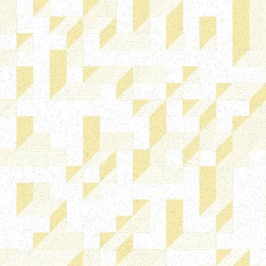 Edward Zajec 'in 1971' deki Il Cubo 'sunun uygulanması. Esasen 8 taştan oluşan bir Truchet fayans seti ve yerleştirme sanatı illüstrasyonu için kurallar