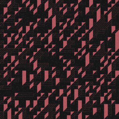 Edward Zajec 'in 1971' deki Il Cubo 'sunun uygulanması. Esasen 8 taştan oluşan bir Truchet fayans seti ve yerleştirme sanatı illüstrasyonu için kurallar