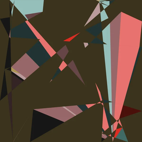 Geometrische Abstraktion Generative Kunst Hintergrund Kunst Illustration — Stockvektor