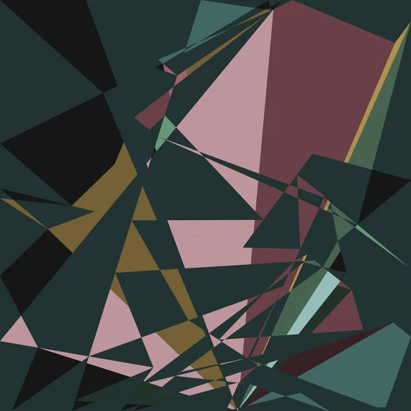 Geometric Abstraction Generative Art Background Art Illustration — Stockvektor