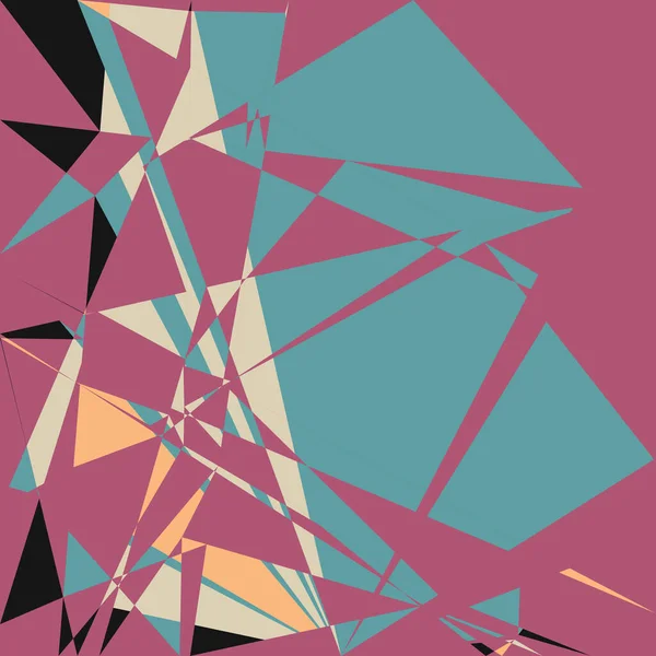 Geometric Abstraction Generative Art Background Art Illustration — Wektor stockowy