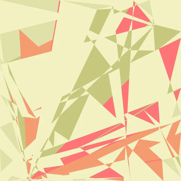 Geometrische Abstraktion Generative Kunst Hintergrund Kunst Illustration — Stockvektor