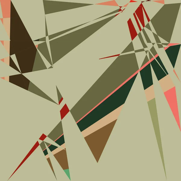 Geometric Abstraction Generative Art Background Art Illustration — Archivo Imágenes Vectoriales