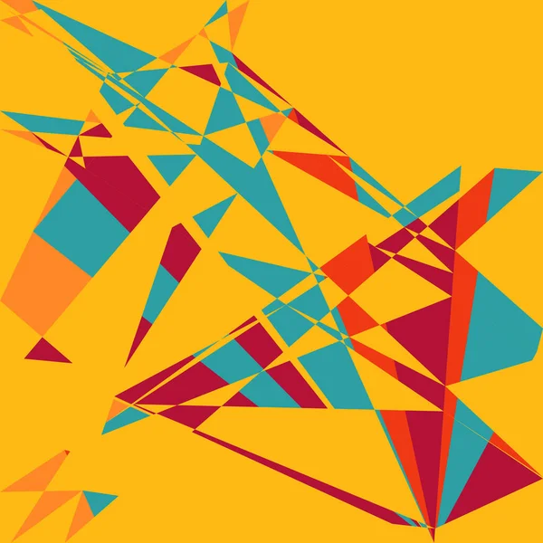 Geometrik soyutlama üretken sanat arkaplan çizimi