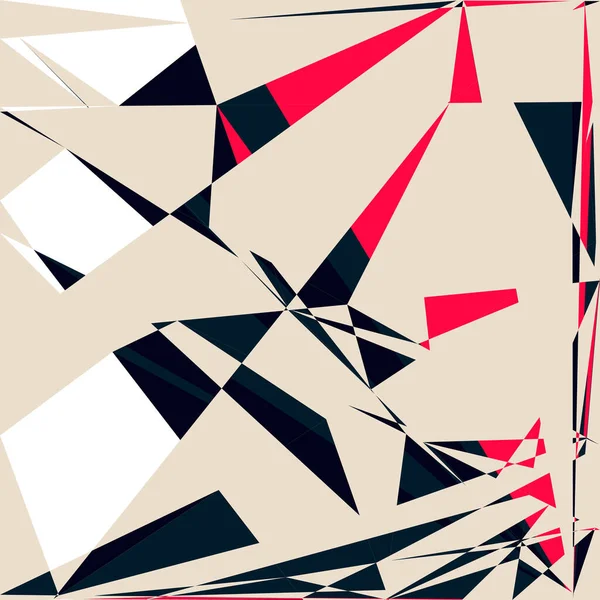 Geometric Abstraction Generative Art Background Art Illustration — Stok Vektör